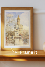 Load image into Gallery viewer, Daak Art Print - The Akalis' Tower, Amritsar, Panjab by William Carpenter