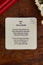 Load image into Gallery viewer, Daak Fridge Magnet - Sher by Mirza Ghalib