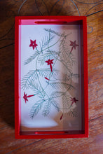 Load image into Gallery viewer, Daak Floral Tray - In Red