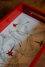 Load image into Gallery viewer, Daak Floral Tray - In Red