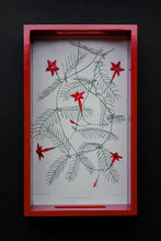 Load image into Gallery viewer, Daak Floral Tray - In Red