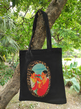 Load image into Gallery viewer, Kalighat Tote Bag - A Fop Visits a Courtesan OR A Romance