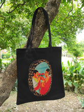 Load image into Gallery viewer, Kalighat Tote Bag - A Fop Visits a Courtesan OR A Romance