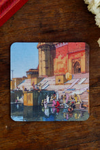 Load image into Gallery viewer, Daak Fridge Magnet - Ghat in Banaras by Hiroshi Yoshida