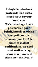 Load image into Gallery viewer, Send a Daak Postcard to a Loved One!