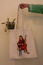 Load image into Gallery viewer, Kalighat Tote Bag - Courtesan Playing Sitar OR Lady and Her Beats