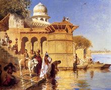 Load image into Gallery viewer, Daak Art Print - Along the Ghats, Mathura by Edwin Lord Weeks