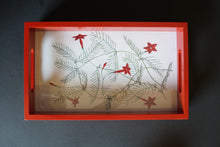 Load image into Gallery viewer, Daak Floral Tray - In Red