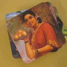 Load image into Gallery viewer, The Women of Raja Ravi Varma - Daak Coaster Set of 4 Paintings