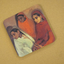 Load image into Gallery viewer, The Women of Amrita Sher-Gil - Daak Coaster Set of 4 Paintings