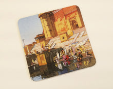 Load image into Gallery viewer, Daak Fridge Magnet - Ghat in Banaras by Hiroshi Yoshida