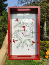 Load image into Gallery viewer, Daak Floral Tray - In Red