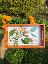 Load image into Gallery viewer, Daak Floral Tray - In Orange