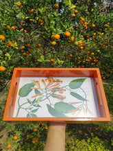 Load image into Gallery viewer, Daak Floral Tray - In Orange