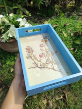 Load image into Gallery viewer, Daak Floral Tray - In Blue