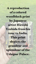 Load image into Gallery viewer, Daak Fridge Magnet - Udaipur Castle by Hiroshi Yoshida
