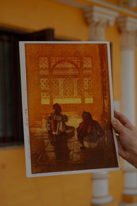 Daak Art Print - Jaali at Fatehpur Sikri by Hiroshi Yoshida