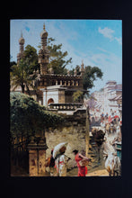 Load image into Gallery viewer, Daak Art Print - Street Scene in Hyderabad by Woldemar Friedrich
