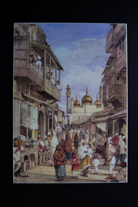 Daak Art Print - Street Scene in Lahore by William Carpenter