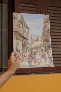 Daak Art Print - Street Scene in Lahore by William Carpenter