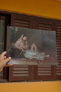 Daak Art Print - Indian Girl with a Hookah by Francesco Renaldi