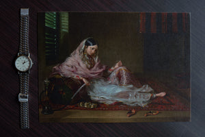 Daak Art Print - Indian Girl with a Hookah by Francesco Renaldi