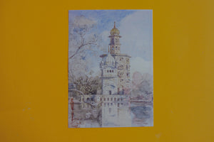 Daak Art Print - The Akalis' Tower, Amritsar, Panjab by William Carpenter