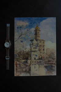 Daak Art Print - The Akalis' Tower, Amritsar, Panjab by William Carpenter