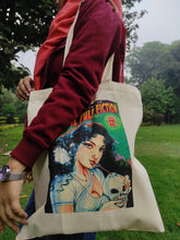 Load image into Gallery viewer, Daak x Blaft - Tamil Pulp Tote - Vampire Lady
