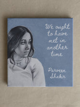 Load image into Gallery viewer, Daak Parveen Shakir Canvas Wall Art by Shalini Jha
