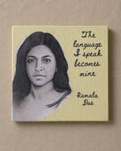 Load image into Gallery viewer, Daak Kamala Das Canvas Wall Art by Shalini Jha
