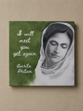 Load image into Gallery viewer, Daak Amrita Pritam Canvas Wall Art by Shalini Jha
