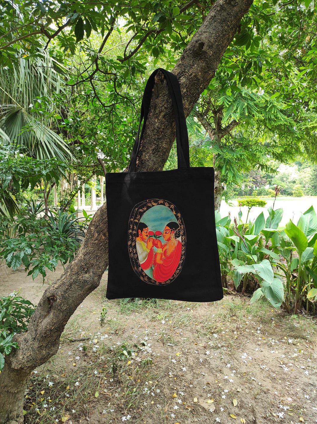 Kalighat Tote Bag - A Fop Visits a Courtesan OR A Romance