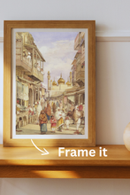 Load image into Gallery viewer, Daak Art Print - Street Scene in Lahore by William Carpenter
