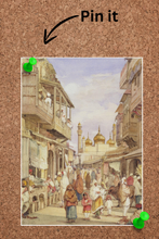 Load image into Gallery viewer, Daak Art Print - Street Scene in Lahore by William Carpenter
