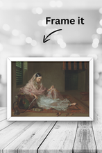 Load image into Gallery viewer, Daak Art Print - Indian Girl with a Hookah by Francesco Renaldi
