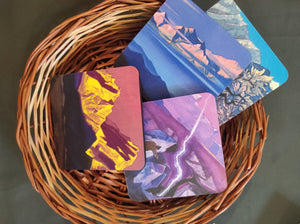Nicholas Roerich-Daak Coaster Set of 4 Paintings
