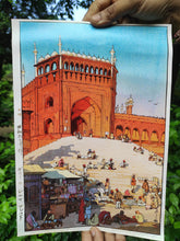 Load image into Gallery viewer, Daak Art Print - Jama Masjid Delhi by Hiroshi Yoshida
