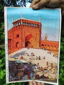 Daak Art Print - Jama Masjid Delhi by Hiroshi Yoshida