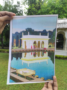 Daak Art Print - Shalimar Garden, Lahore by Hiroshi Yoshida
