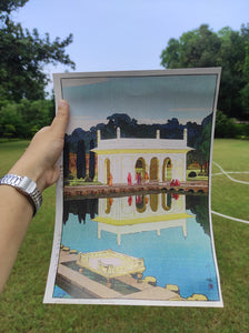 Daak Art Print - Shalimar Garden, Lahore by Hiroshi Yoshida