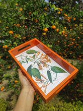 Load image into Gallery viewer, Daak Floral Tray - In Orange
