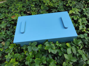 Daak Floral Tray - In Blue